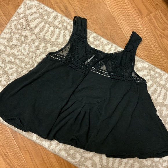 Free people black midi tank top with embroidery - Picture 5 of 12